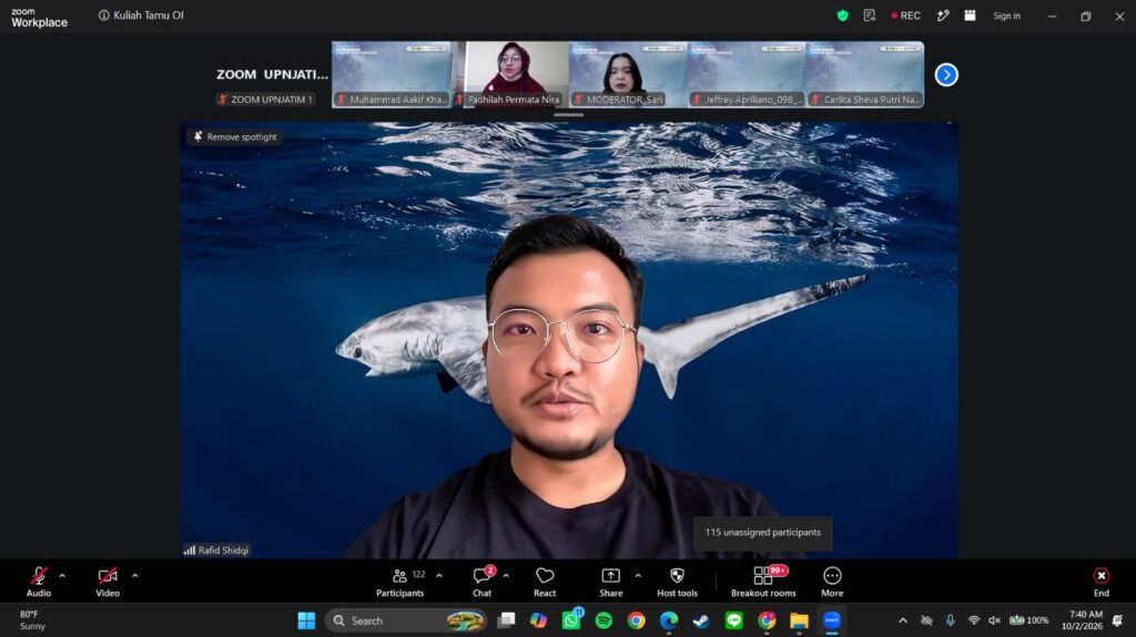 Guest Lecture Series: Upaya Thresher Shark Indonesia dalam Penguatan ekosistem Alam dan Kemasyarakatan di Pulau Alor, Nusa Tenggara Timur
