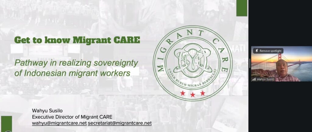 Guest Lecture Series: Upaya Migrant CARE dalam Penguatan Gerakan Masyarakat Sipil Indonesia terkait Pekerja Migran